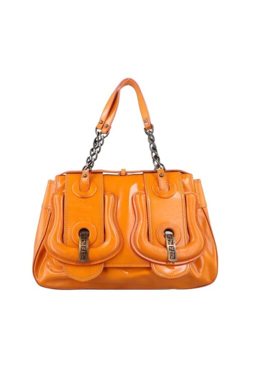 Fendi Handbags - ★SOLD★ Fendi b Bag Orange Patent